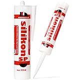 Universal SP Sanitärsilikon Dusche Küche Bad Dauerelatisch Schimmelbeständig 310ml Kartusche (Transparent)