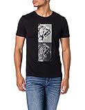 Antony Morato Herren Tiger T-Shirt, Schwarz, XXL