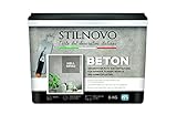 Stilnovo Beton - Hellgrau - Mineralischer Echtbeton - Einfach Anzumischen & zu Verarbeiten - Hochwertig - Matt - 4-6m² - 6 KG