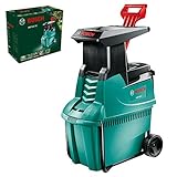 Bosch AXT 25 D Häcksler + Fangbox 53 l + Stopfer (2.500 W, max. Ø 40 mm Schneidekapazität, ca. 175 kg/h Materialdurchsatz)