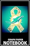 Graph paper notebook: Miami Dolphins - nfl football - 31 - Graph paper notebook 6x9 inch 100 pages - NFL footb