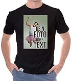 Dein individuelles T-Shirt mit deinem Bild und Text! Herren T-Shirt - schwarz XXXL