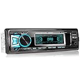 XOMAX XM-RD275 Autoradio mit DAB+ Tuner und Antenne I FM RDS I Bluetooth Freisprecheinrichtung I USB, SD, Aux I 7 Farben I 1 DIN