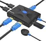 TM MT-VIKI2 Port USB HDMI KVM Switch U Disk Hub, 4K 30Hz KVM Switcher Umschalter mit KVM Kab