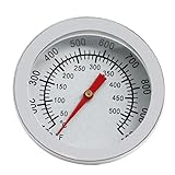 TOSSPER Grill-Thermometer Edelstahl BBQ-Grill-Raucher-Thermometer-Grad Barbecue-kochgrill-Werkzeug