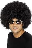 Smiffys, Unisex 70er Jahre Funky Afro Perücke, One Size, Schwarz, 42017