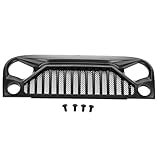 RC Crawler Grill Body, Kunststoff RC Auto Grille Body mit Schrauben für Jeep Wrangler Crawler RC 1:10 Auto Front Zubehör S