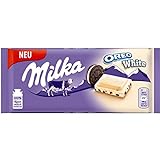 Milka & OREO WHITE Schokoladentafel 11 x 100g, Zarte weisse Milka Alpenmilch Schokolade mit knusprigen original OREO-Keksstück