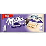 Milka & OREO WHITE Schokoladentafel 11 x 100g, Zarte weisse Milka Alpenmilch Schokolade mit knusprigen original OREO-Keksstück