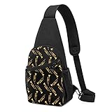 DJNGN Herren Damen Trompete Umhängetasche, kleine Sling Messenger Bags, Umhängetasche, Laufen Wandern Bike Daypacks, DailyUse, Tragetelefon, G