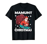 Weihnachtsmann auf Skateboard Mamunt Christmas Skateboarder T-S