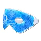 Schramm® Kühlmaske mit Gel Perlen Kühlbrille Augenmaske Gelmaske Schlafmaske Entspannungsmaske Gelbrille Migräne Maske Brille Augengelmaske gegen Augenringe Entspannungsmask