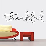 Diy Thanksgiving Text Wandaufkleber Dekoration Familie Party Tapete Kunst Wandaufkleber Abziehbilder Andere Farbe 90x26