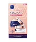 NIVEA Cellular Expert Lift Multi-Effekt Anti-Age Pflegeset Tages- & Nachtpflege, feuchtigkeitsspendende Gesichtspflege für eine straffe und jünger aussehende H