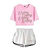 t.a.k.t o.p.D.e.s.t.i.n.y Damen Sommer Kurzarm Set T-Shirt + Kurze Hose (16,XXL)