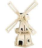 Pebaro 834/1 Solar Holzbausatz 3D Puzzle Windmü