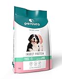 Percuro, hypoallergenes Trockenfutter für Welpen großer Rassen | nachhaltig | natürliche Präbiotika | 33 % Protein | hergestellt aus leckeren Fleischalternativen | 10 kg