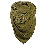 Darringls Kaschmir Schal Damen Winter Schlauchschal Winter Warmer Katzendruck Knopf Dreieckstuch Damen Weich Schals Lätzchen Plaid Karo Tartan Streifen Herbstschal Winterschal Dreieck
