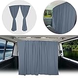 BREMER SITZBEZÜGE Abtrennung Fahrerhaus Sonnenschutz Führerhaus Gardinen Vorhang kompatibel mit VW T5 T6 Multivan Transporter Caravelle A_GR Camping Wohnmobil Zubehö