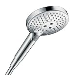 hansgrohe Duschkopf Raindance Select S, Duschbrause wassersparend, 3 Strahlarten, Antikalk-Funktion, C