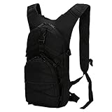 Kaiyei Militär Bike Rucksack 15L Camouflage Casual Wasserdicht Mehrfachtasche Dauerhaft Taktische Sport Reisen Trekking Wanderrucksack Klein Tasche Herren Damen Army Backpack Schw
