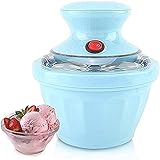 Kaidanwang Speiseeisbereiter Eiscreme und Gelato Maker Kleine Eismaschine, Zuhause vollautomatisch Mini Frozen Joghurt und Sorbet-Maschine, gesund, Milchfrei, Kinder 0.36l Leicht zu b