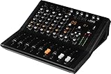 IMG STAGELINE MXR-60PRO, 6-Kanal Audio-Mischpult mit integriertem MP3-Player, Bluetooth-Empfänger und DSP-Effekteinheit, Audio-Console mit 4 Mono-Eingangskanälen mit Gainregler, Mix-Pult in Schw