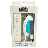 Old Skool Remote & Nunchuk Controller for Wii/Wii U (White)