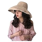 Eaylis Fashion Lady Faltbarer Hut Lässige Mütze Elegante Frauen Reine Farbe Breiter Hut Strand Einfarbiger Hut, Mode Baseballkappe Sonnenhut Schirmmütze Barett Mütze Basecap