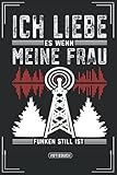 Ich liebe es wenn meine Frau funken still ist: Amateurfunker Notizbuch um schöne Momente von deinem funken oder Gedanken festzuhalten. Ein schönes ... Hobby Funker die nette Unterhaltung lieb