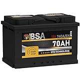 BSA EFB Batterie 70Ah 12V Start Stop Batterie Autobatterie Starterb