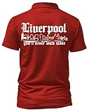 Liverpool Skyline Poloshirt | Stadt Sport Fussball Trikot Ultras | M1 (XL, Rot)