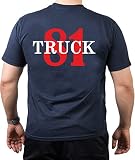 Chicago FIRE Dept. Truck 81, T-Shirt Navy (XXL)