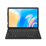 Tablet 10 Inch Android 10.0-YUMKEM Tablets WiFi, 4GB RAM, 64GB ROM, Android Tablet with Keyboard and Mouse, Supports Bluetooth 4.2, L211, Orang