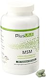 PlusVive - MSM Tabletten - hochdosiert: 1000 mg MSM pro Tablette - mit Bioverf+ügbarkeitsmatrix - 365 vegane Tabletten - Hergestellt in D