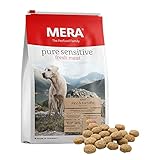 MERA pure sensitive Fresh Meat Rind & Kartoffeln, Hundefutter trocken mit viel frischem Fleisch, gesundes Trockenfutter getreidefrei für ausgewachsene Hunde (12,5 kg)