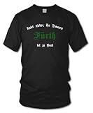FÜRTH - Kniet nieder Ihr Bauern - Fan T-Shirt - Schwarz - Größe XL