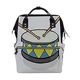 Akustische Musikinstrument Trommel Große Kapazität Windel Taschen Mummy Rucksack Multi Funktionen Windel Pflege Tasche Tote Handtasche Für Kinder Babypflege Reise Täglichen F