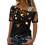 ETHKIA Tops für Damen Damen Weihnachten Sweatshirts Farbblock Weihnachtsbaum Langarmshirt entspannt Sweatshirt Rentier wichtel drucken Pullover Herbst Winter blus(#NJ-A26 Oberteile Damen, M)