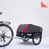 Lastenanhänger Fahrradanhänger VEELAR Cargo Trailer Transportanhänger CT901-D01 ROT