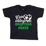 G-graphics Baby T-Shirt Mein Herz schlägt für Greuther Fürth 266.0705 (12-18 Monate, schwarz)