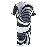 Qinyayoa Herren-T-Shirt-Set, bedrucktes T-Shirt, das überall zum Schwimmen, Surfen zum Gehen, Laufen getragen Werden kann(XXL-TZ101003, XXL)