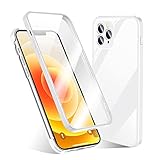 Urcover 360 Grad Hülle kompatibel mit Apple iPhone 13 Pro Max I Original berühmt durch Galileo I Kameraschutz I TPU Rahmen + Glasschutzfolie I Rundum geschützt I Schutzhülle Weiß