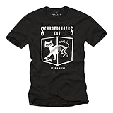 Schrödingers Katze T-Shirt schwarz Big Bang Theory Größe M