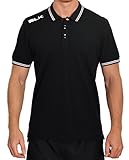 Blk Herren Polo Bekleidung Teamsport, schwarz/Weiß, L