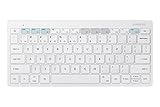 Samsung Smart Wireless Keyboard Trio 500, kompatibel mit Laptop, Smartphone und Tablet, Weiß