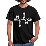 Spreadshirt Ethanol Alkohol Chemische Formel Betrunken Männer T-Shirt, S, Schw