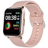 Smartwatch, YONMIG Fitness Tracker 18 Sportmodi 1.3 Zoll Touch-Farbdisplay Smart Watch mit Pulsoximeter Pulsuhr 5ATM Wasserdicht Sport Uhr Kompaß Schrittzähler Stoppuhr für iOS Android H