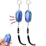 Persönlicher Alarm, 130dB Taschenalarm Schlüsselanhänger Sicherheitsalarm mit LED-Licht, Notfall Selbstverteidigung Sicherheitsalarm für Damen Kinder und Nachtw