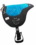 AMKA Soft Seat Bareback Pad Reitpad Reitkissen weich gepolstert mit Sattelgurt, Warmb